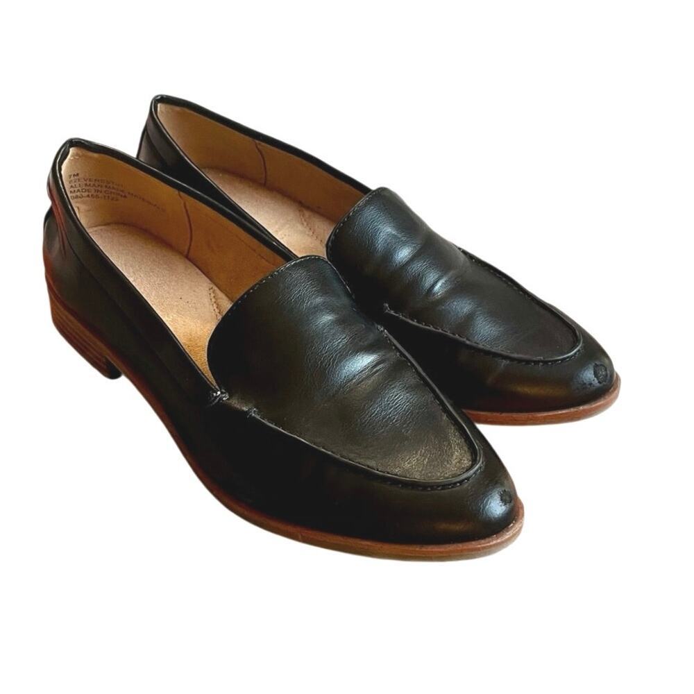 Aerosoles Everest Black Loafers Size 7M Comfort Office Career Classic Flats
